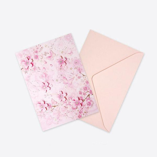 D'Won Greeting Card — Butterfly, Dark Pink — closed card