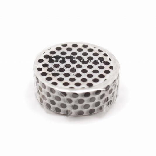 mt Deco Washi Tape — Dot Black 2 — pattern detail