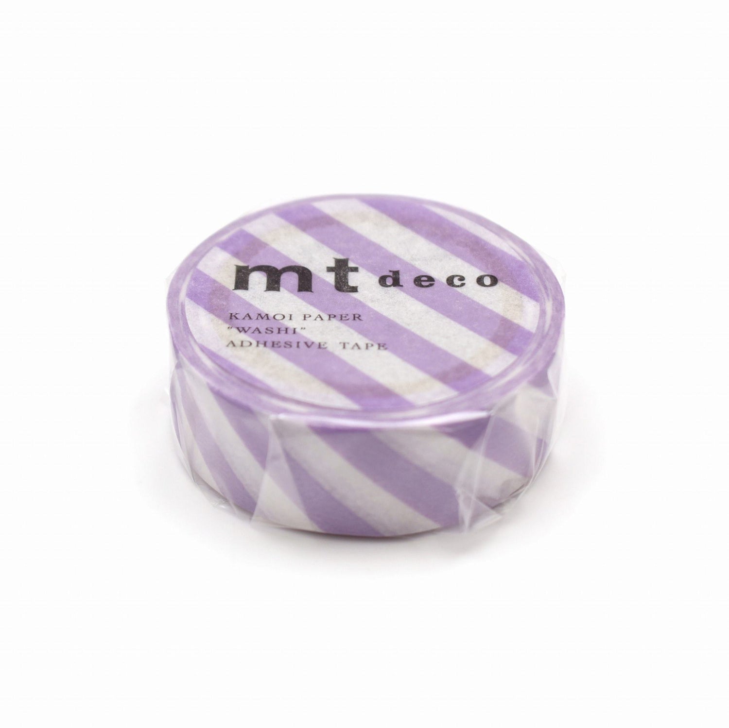 mt Deco Washi Tape — Stripe Lilac 2 — pattern detail