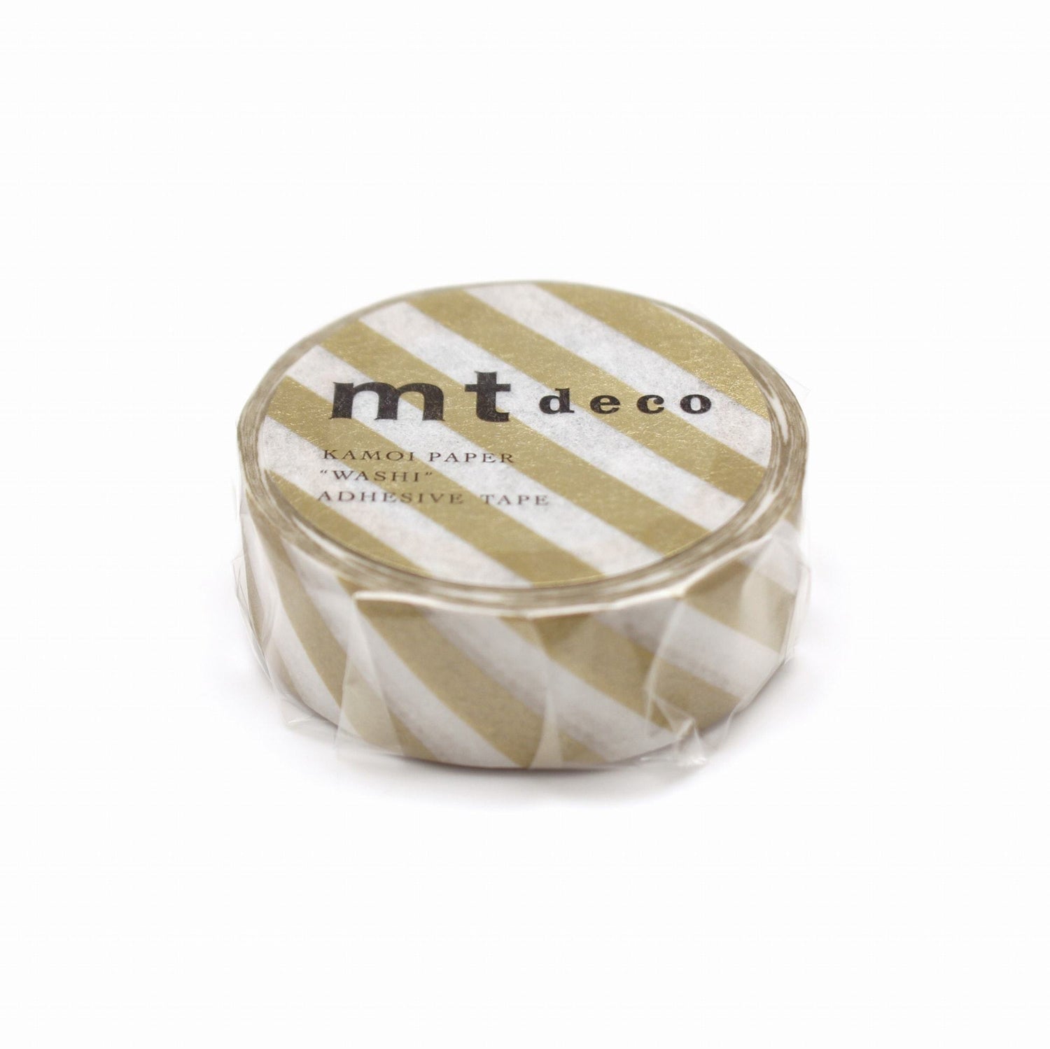mt Deco Washi Tape — Stripe Gold 2 — pattern detail