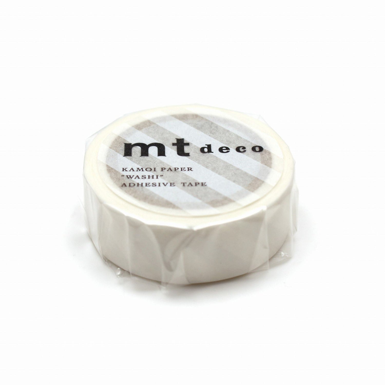 mt Deco Washi Tape — Stripe White — pattern detail