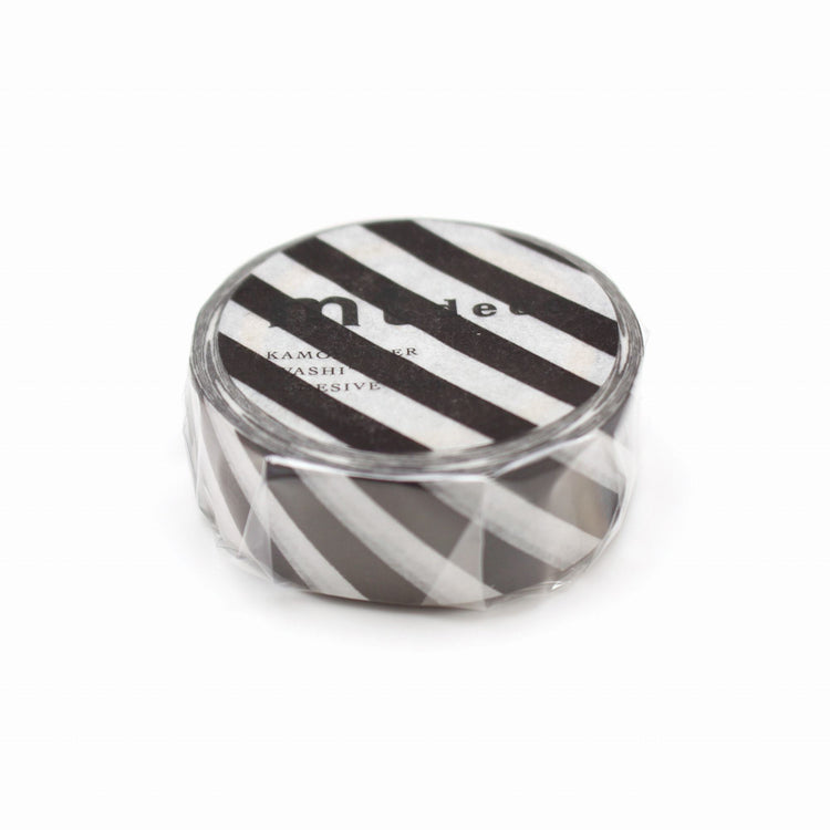 mt Deco Washi Tape — Stripe Black 2 — pattern detail