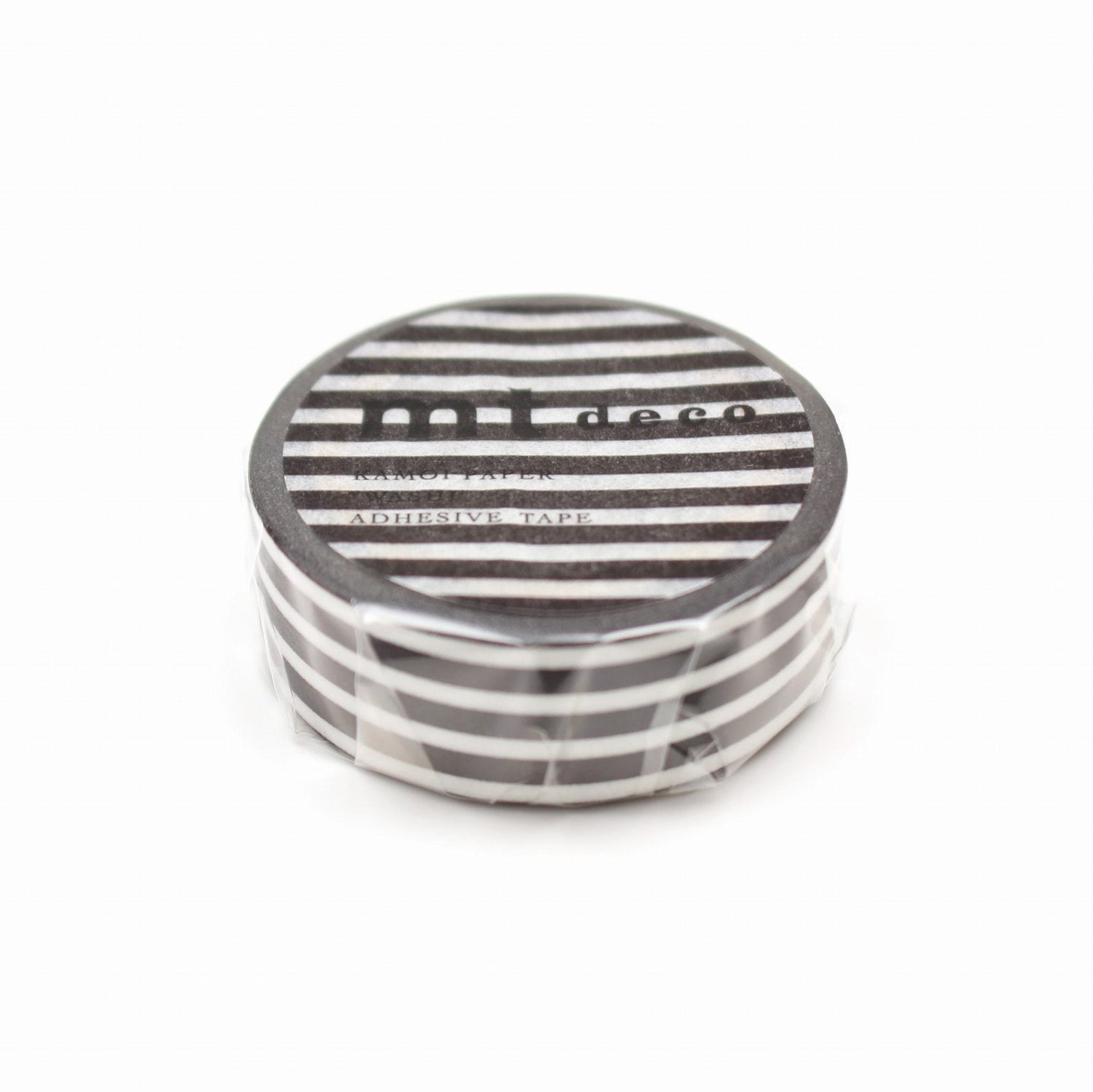 mt Deco Washi Tape — Border Black — pattern detail