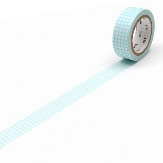 mt Deco Washi Tape — Hougan Mint Blue — roll front
