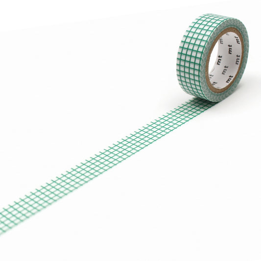 mt Deco Washi Tape — Hougan Emerald — roll front
