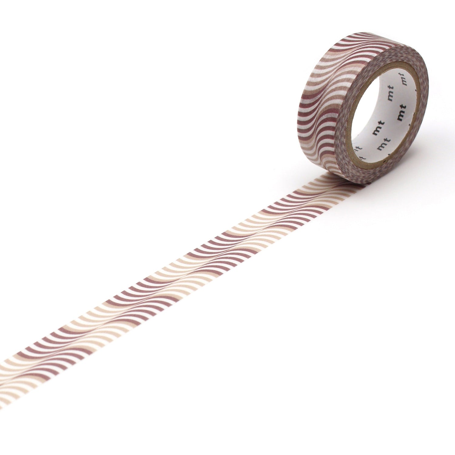 mt Deco Washi Tape — Wave Stripe — roll front