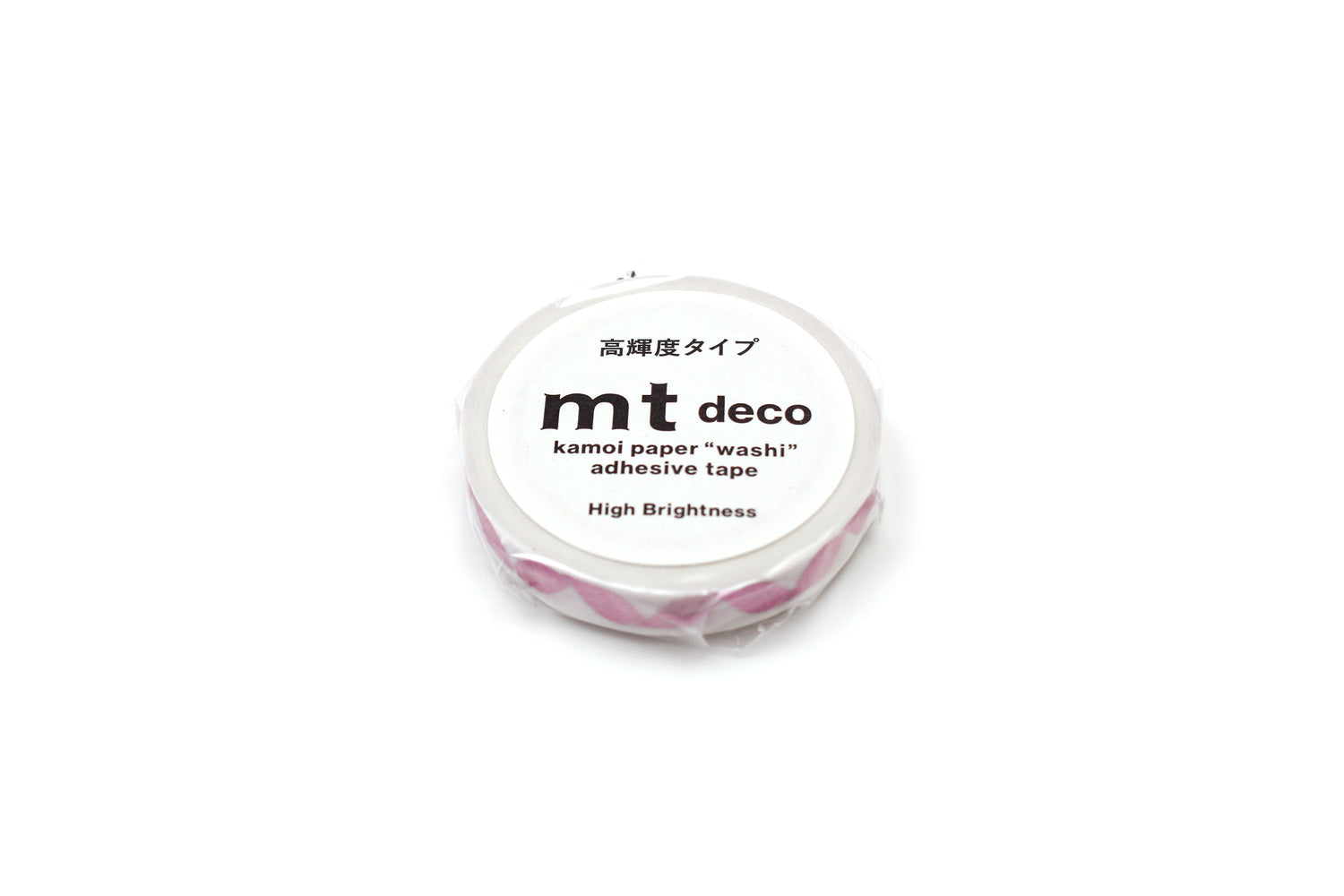 mt Deco High Brightness Washi Tape — Ribbon — rolled out on paper