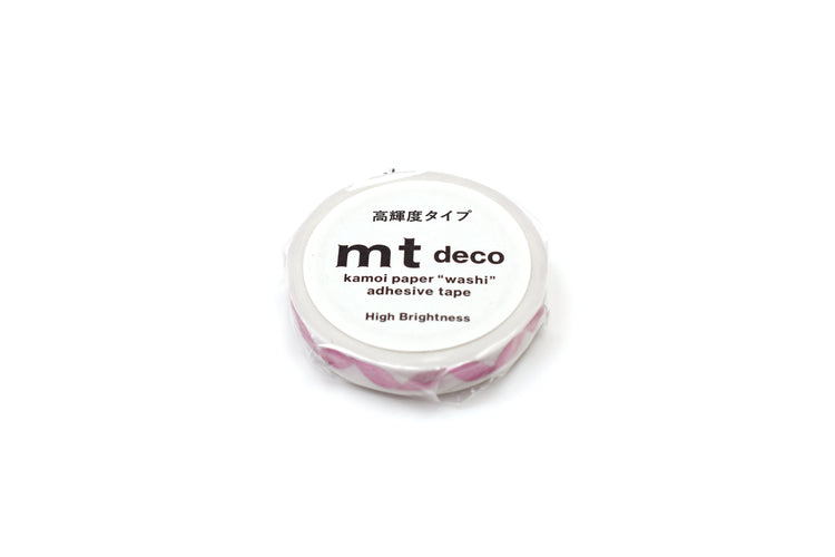 mt Deco High Brightness Washi Tape — Ribbon — rolled out on paper