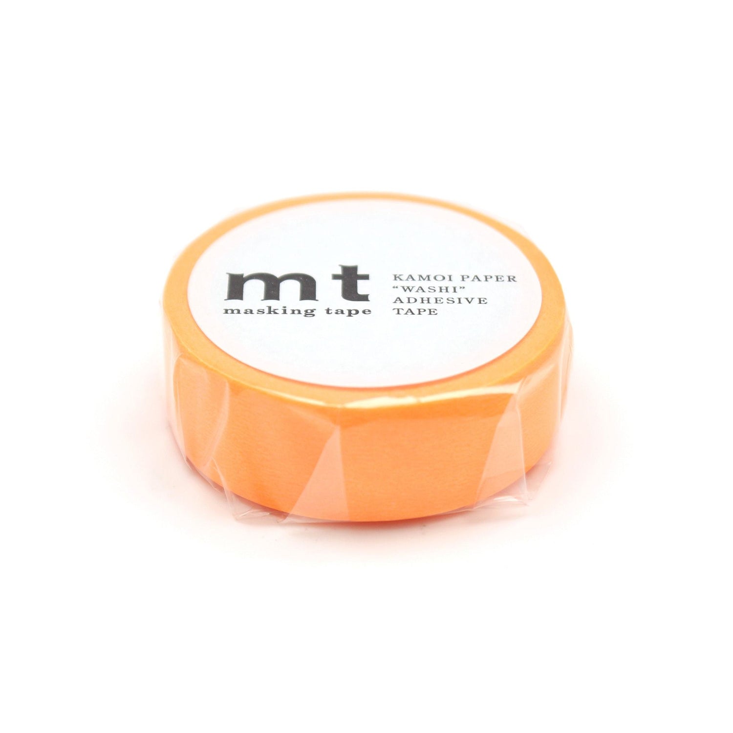 mt Basic Washi Tape — Shocking Orange 7m — pattern detail