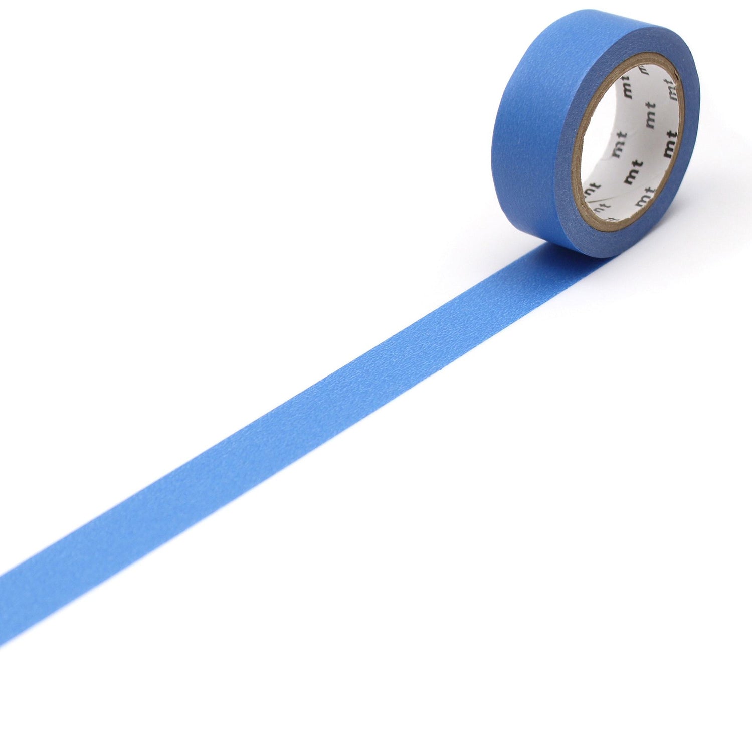 mt Basic Washi Tape — Blue 7m — roll front