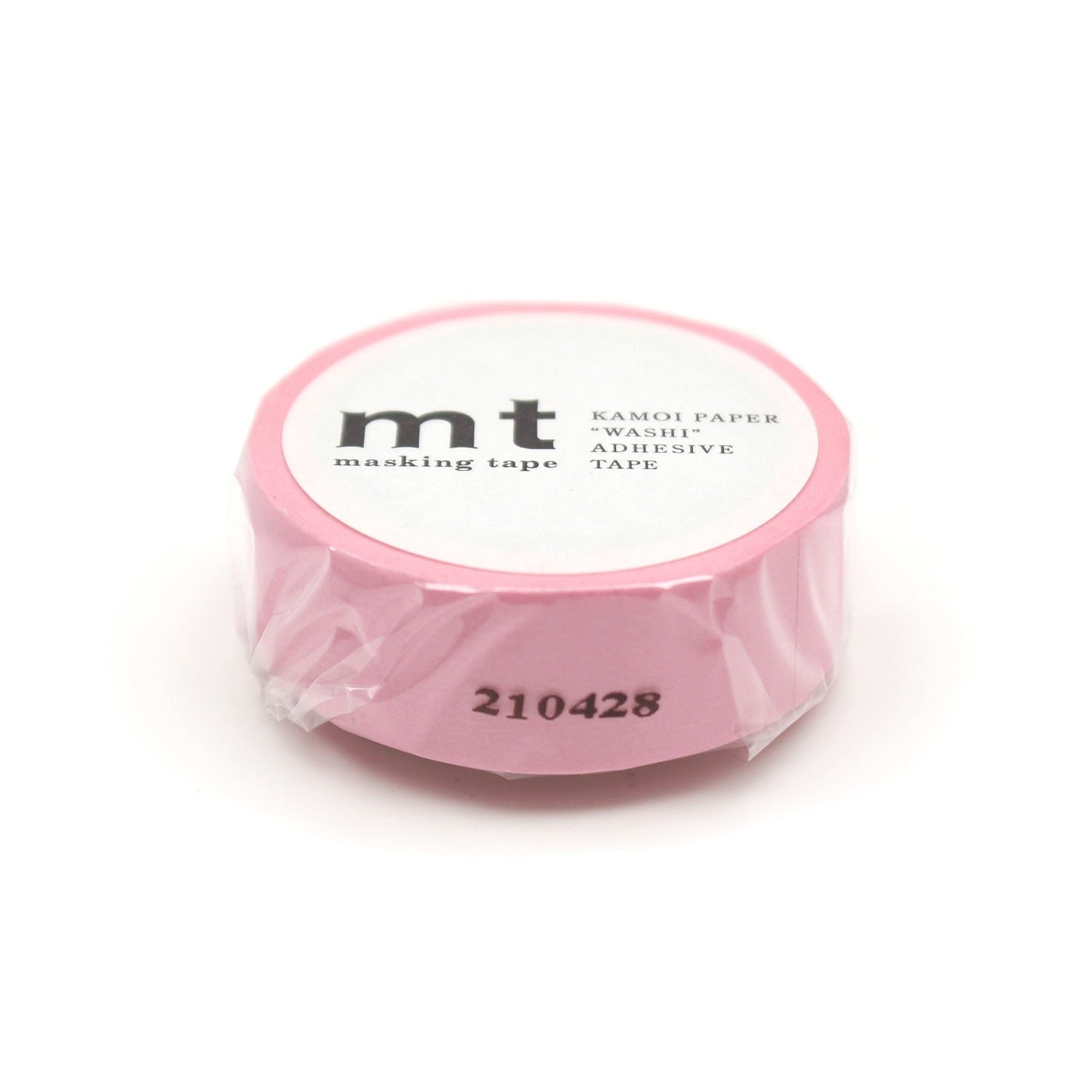 mt Basic Washi Tape — Rose Pink 7m — pattern detail