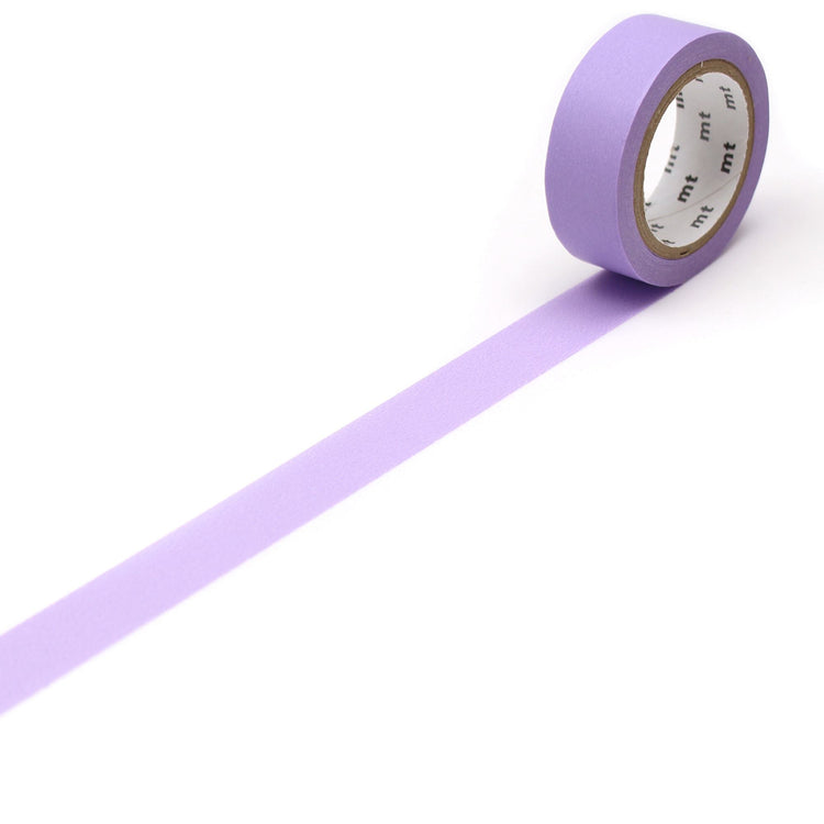 mt Basic Washi Tape — Lavender 7m — roll front