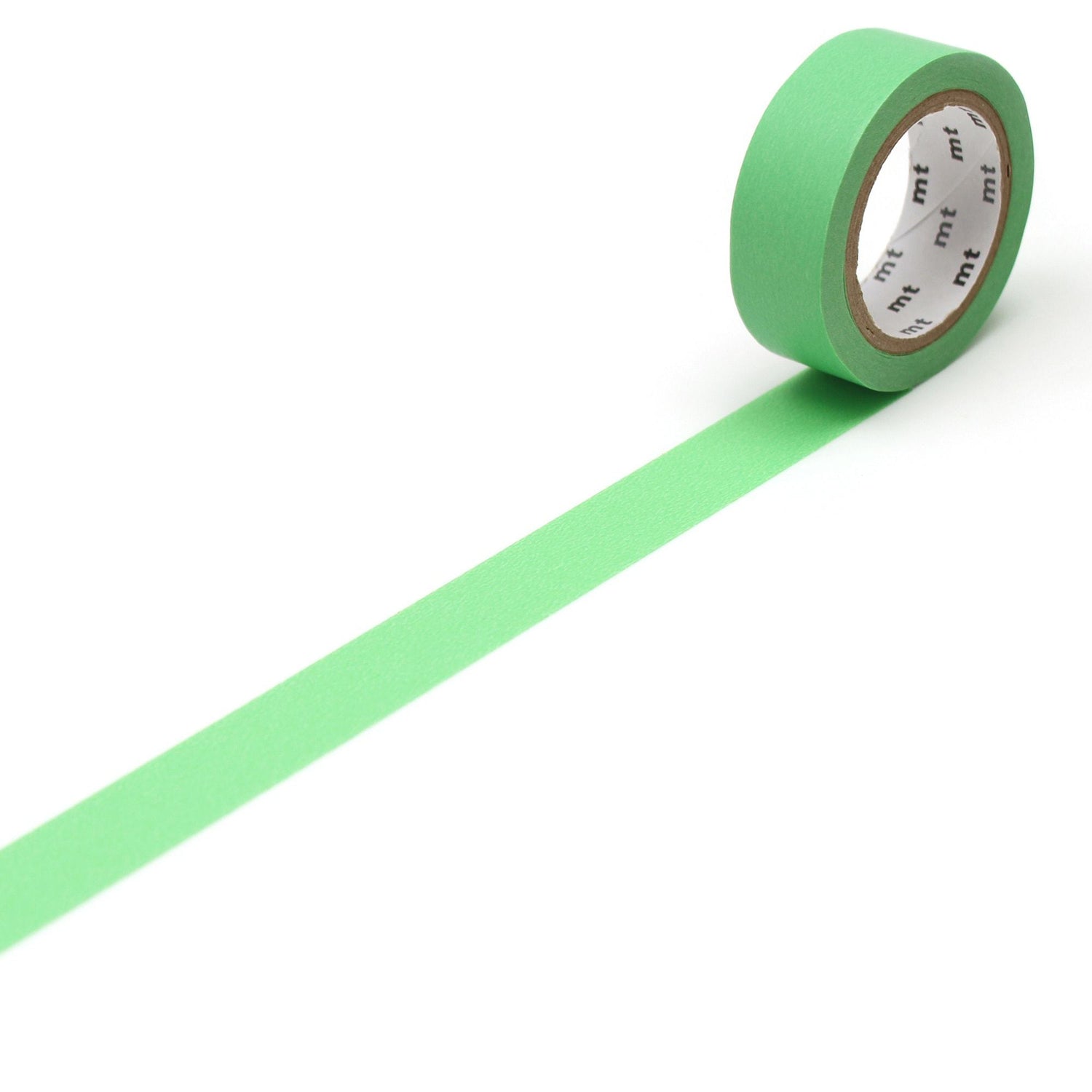 mt Basic Washi Tape — Wakamidori 7m — roll front