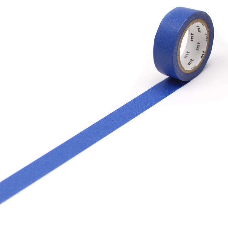 mt Basic Washi Tape — Ruri 7m — roll front