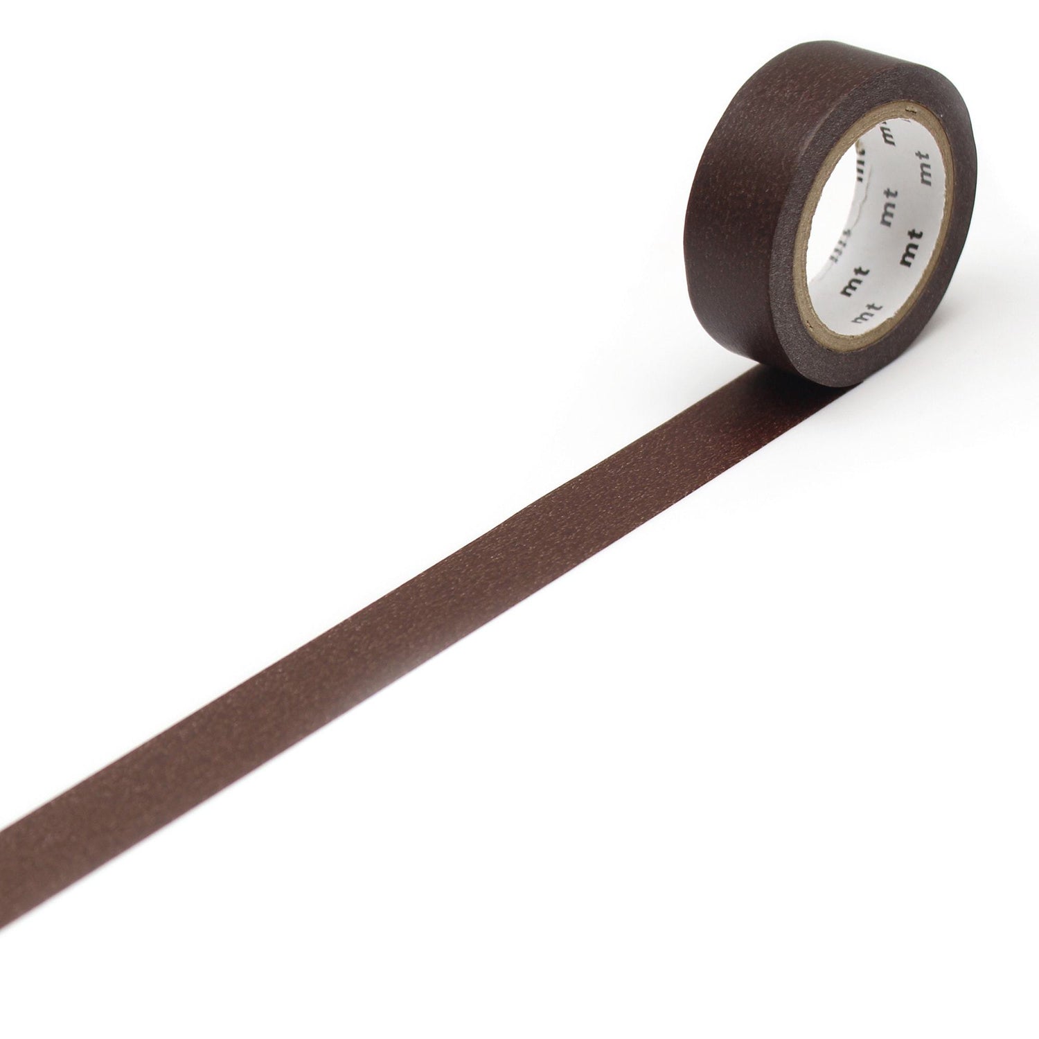mt Basic Washi Tape — Cocoa 7m — roll front
