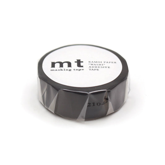 mt Basic Washi Tape — Matte Black 7m — pattern detail