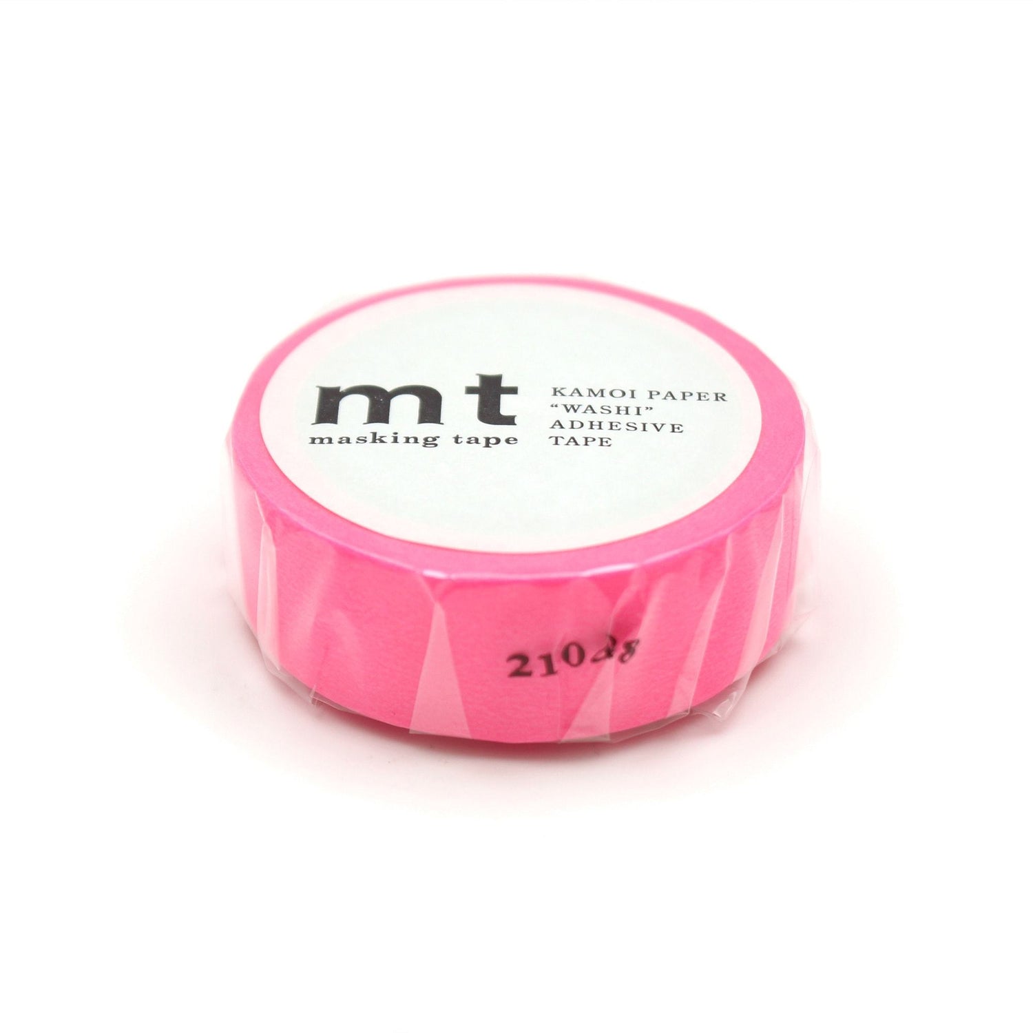 mt Basic Washi Tape — Shocking Pink 7m — pattern detail