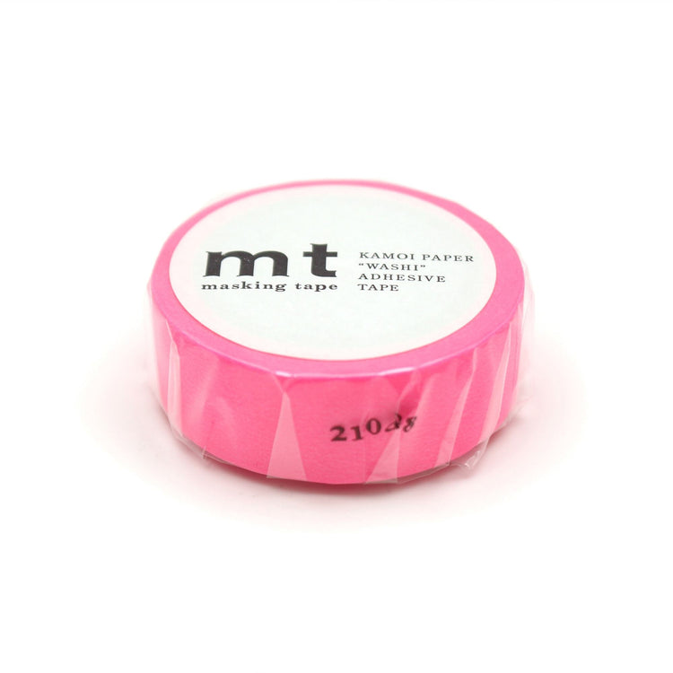 mt Basic Washi Tape — Shocking Pink 7m — pattern detail