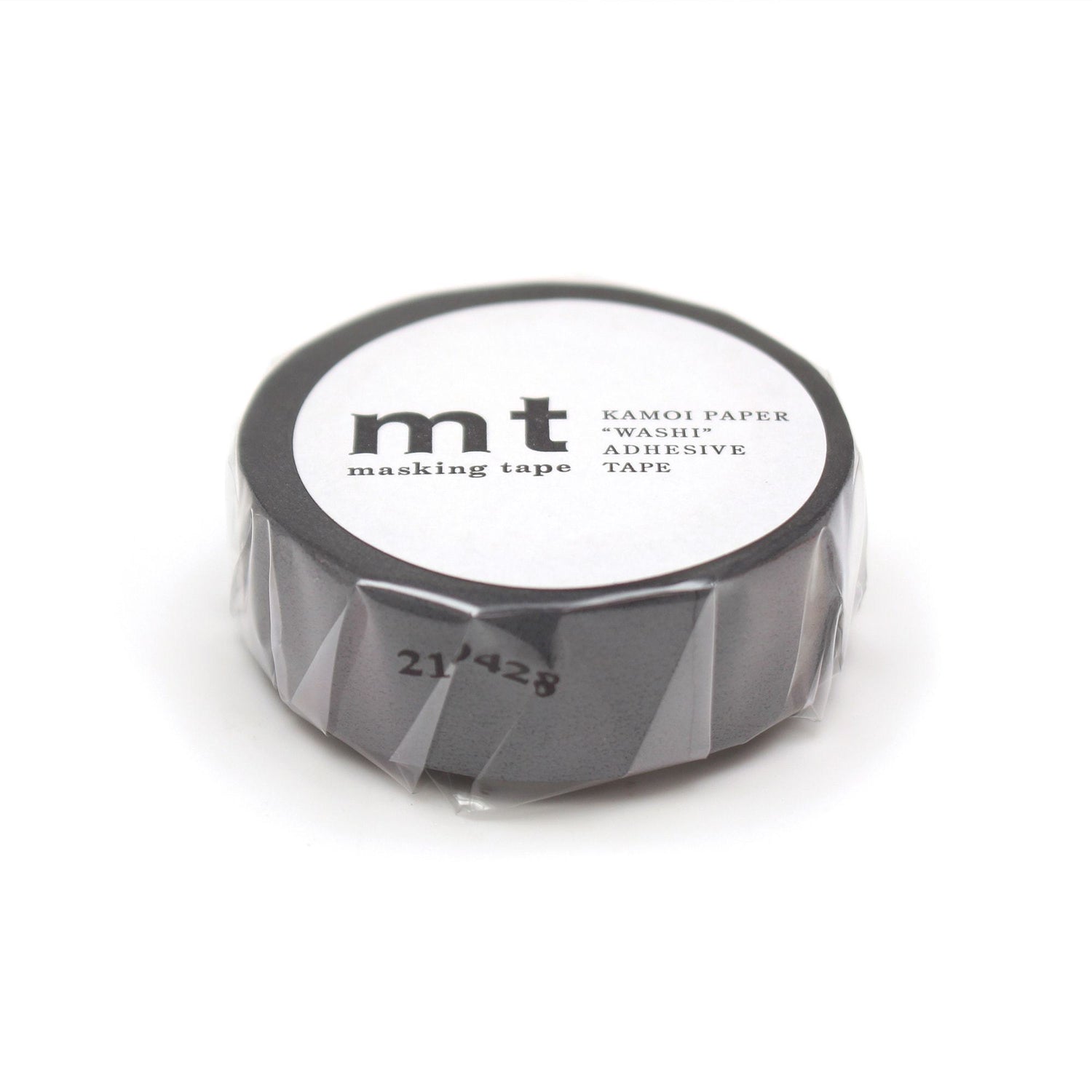 mt Basic Washi Tape — Matte Gray 7m — pattern detail