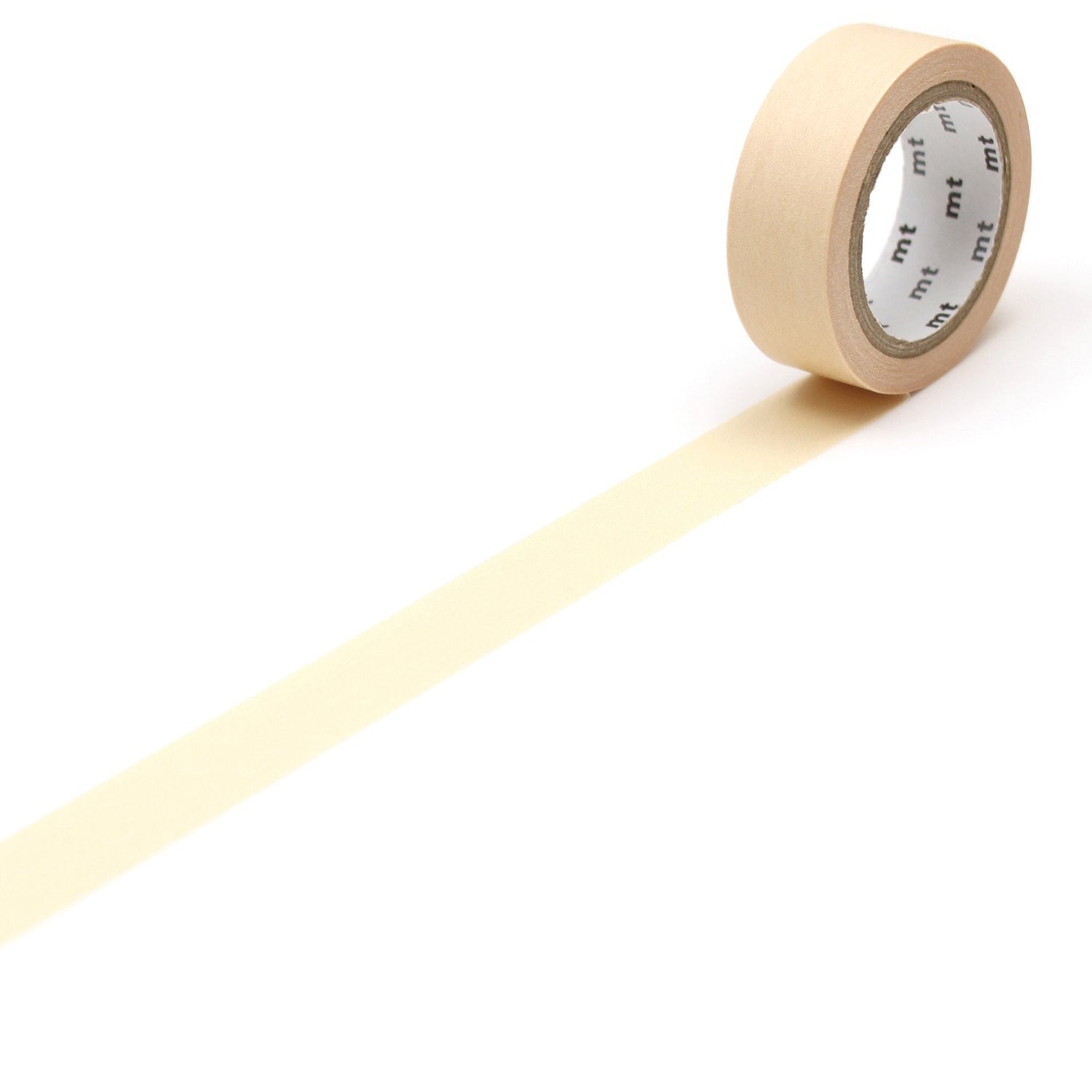 mt Basic Washi Tape — Pastel Marigold 7m — roll front
