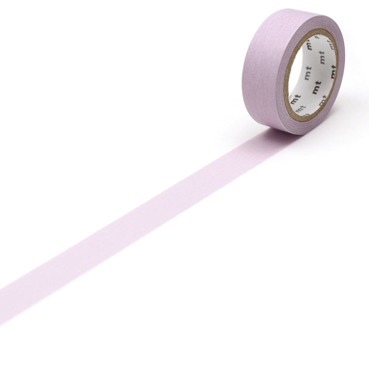 mt Basic Washi Tape — Pastel Raspberry 7m — roll front