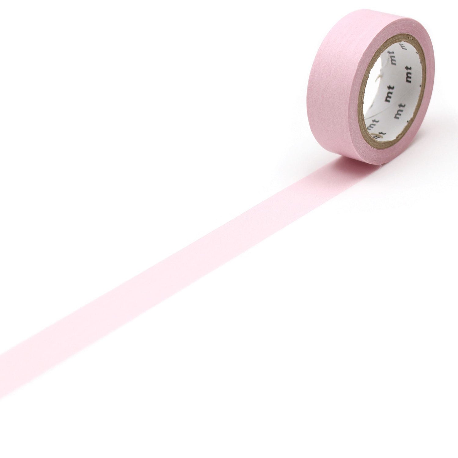 mt Basic Washi Tape — Pastel Rose 7m — roll front