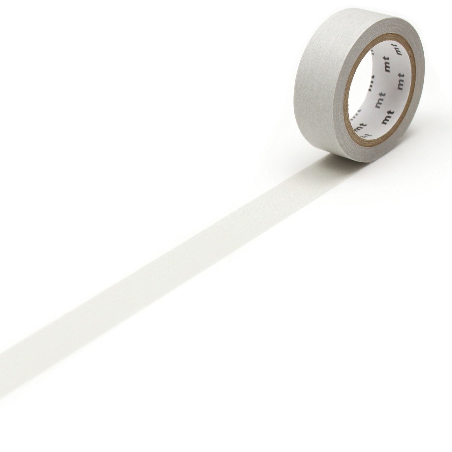 mt Basic Washi Tape — Pastel Pearlgray 7m — roll front