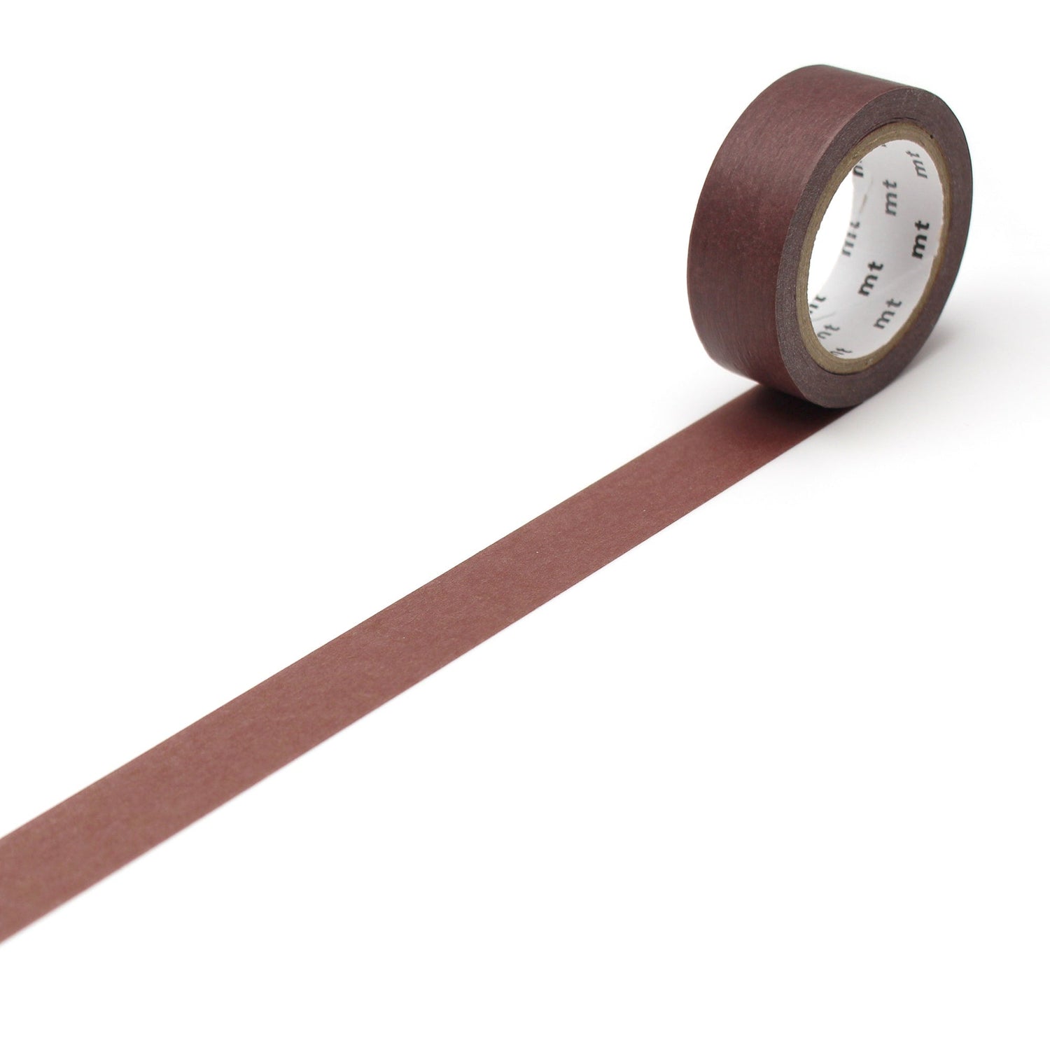 mt Basic Washi Tape — Grayish Red — roll front