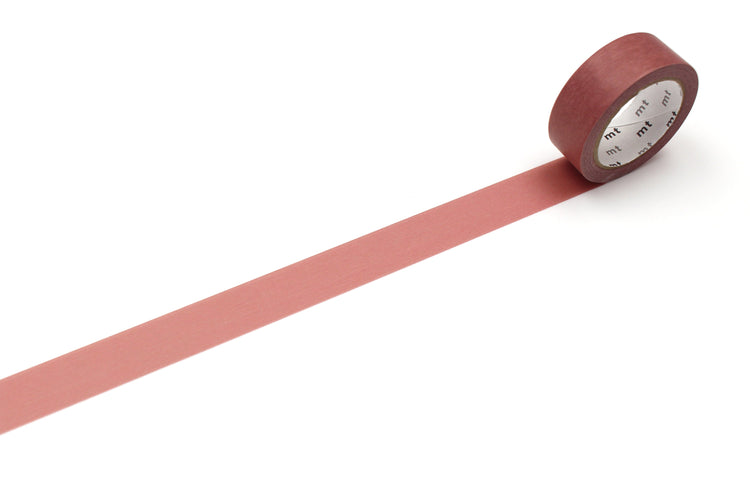 mt Basic Washi Tape — Light Vermilion — with packaging