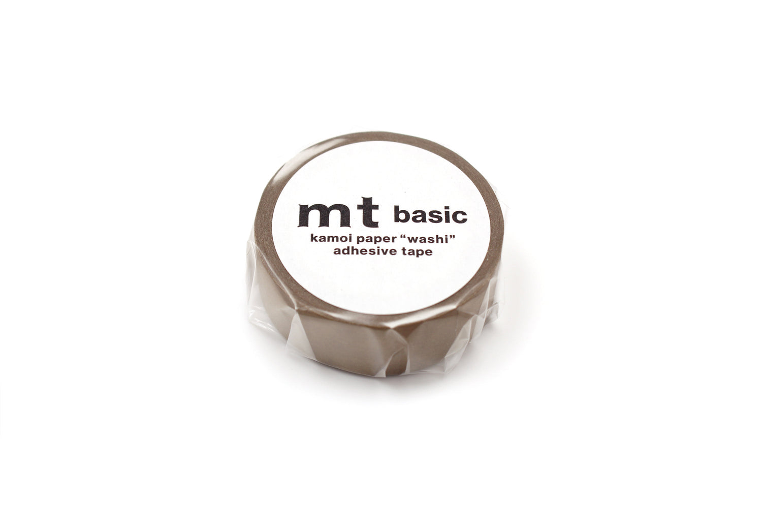 mt Basic Washi Tape — Ochre — rolled out on paper