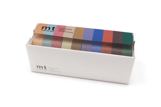 mt 10P Washi Tape — Muted Color — pattern detail