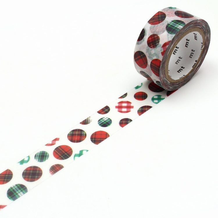 MT Christmas 2020 Washi Tape Christmas Check Dot