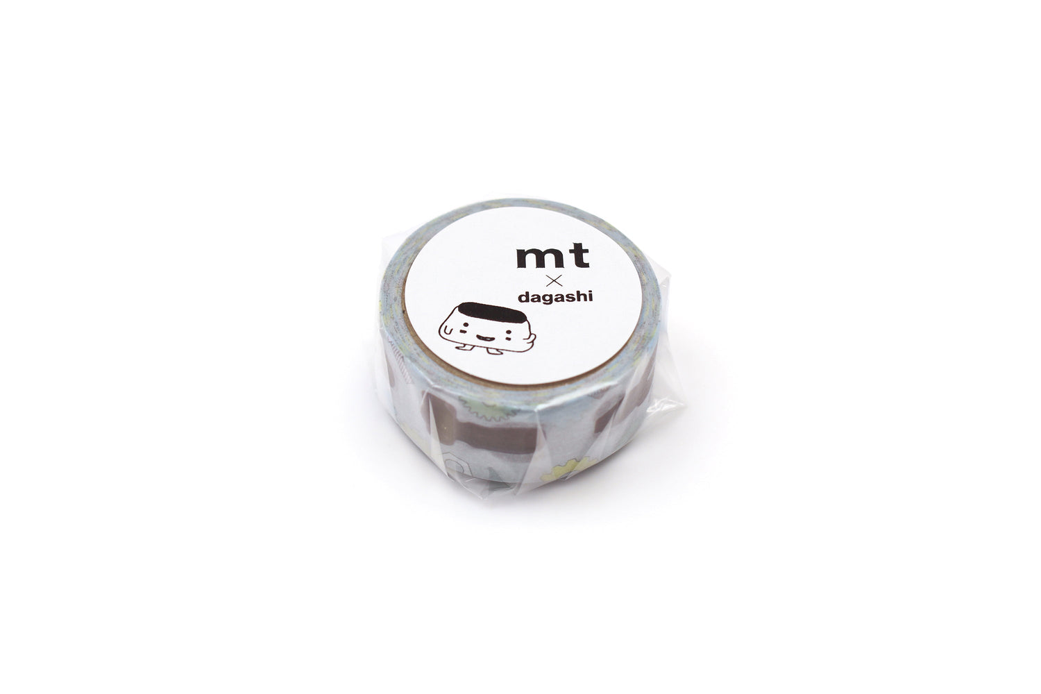 mt x Dagashi Washi Tape — Tool Chocolate — rolled out on paper