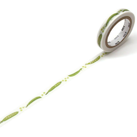 mt EX Washi Tape — Snap Pea — roll front