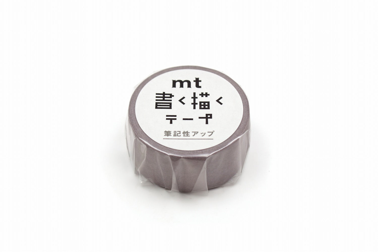 mt Kaku Kaku Write And Draw Washi Tape — Mocha — rolled out on paper
