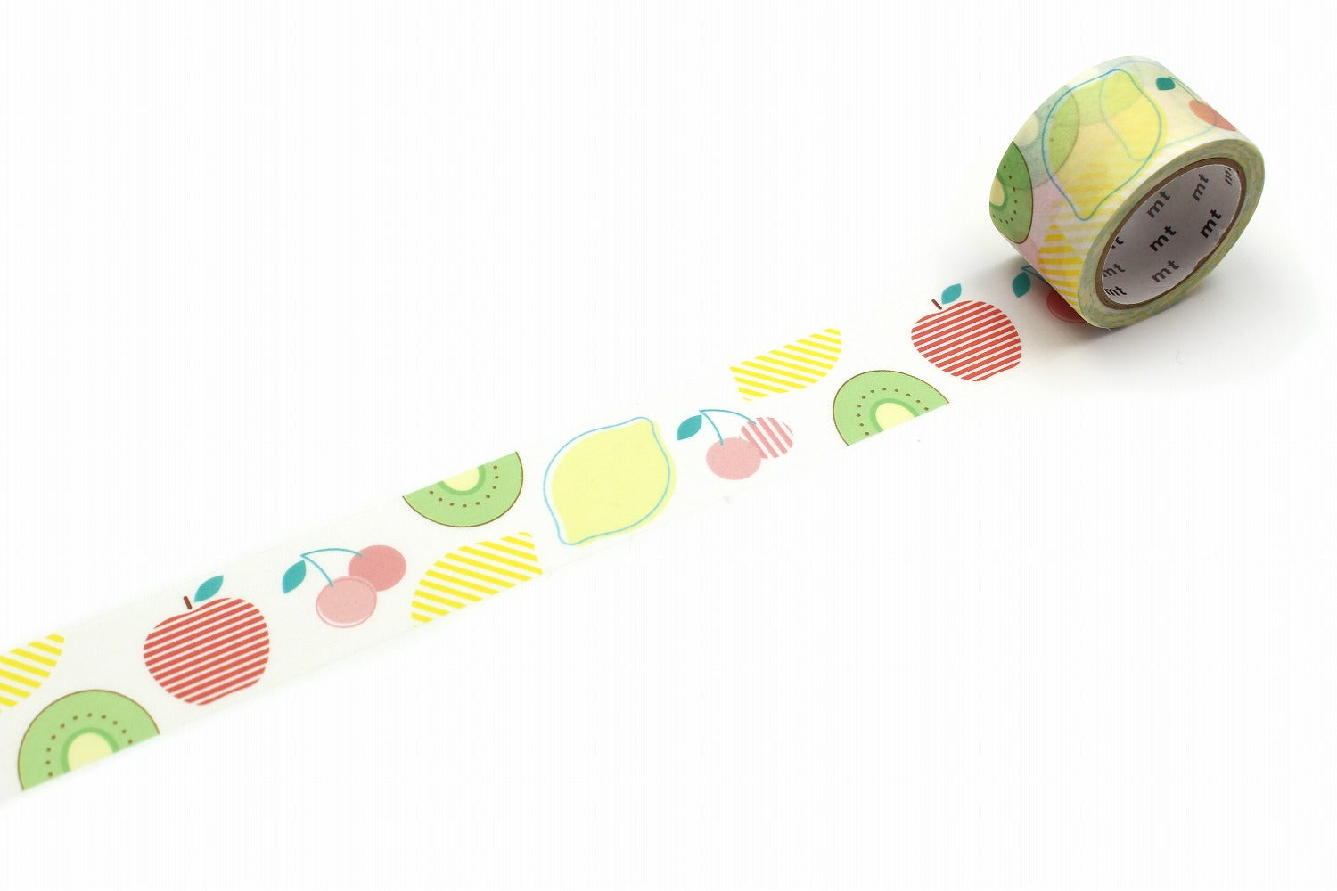 mt Kaku Kaku Write And Draw Washi Tape — Seasonal Fruits — pattern detail