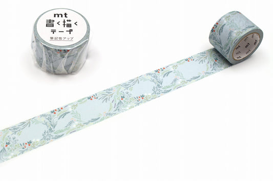 mt Kaku Kaku Write And Draw Washi Tape — Plants — roll front
