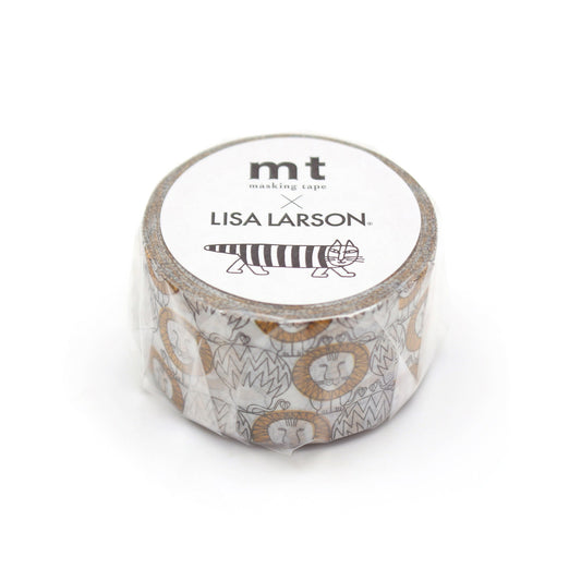 mt x Lisa Larson Washi Tape — Lion — pattern detail