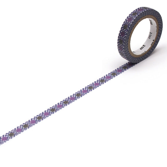 mt x SOU・SOU Washi Tape — Arare Ni Kamon — roll front