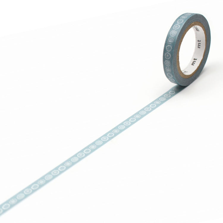 mt x SOU・SOU Washi Tape — Floral Embroidery — roll front