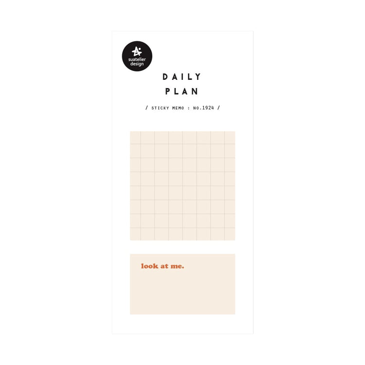 Suatelier Daily Plan 18 Sticky Memo — detail view