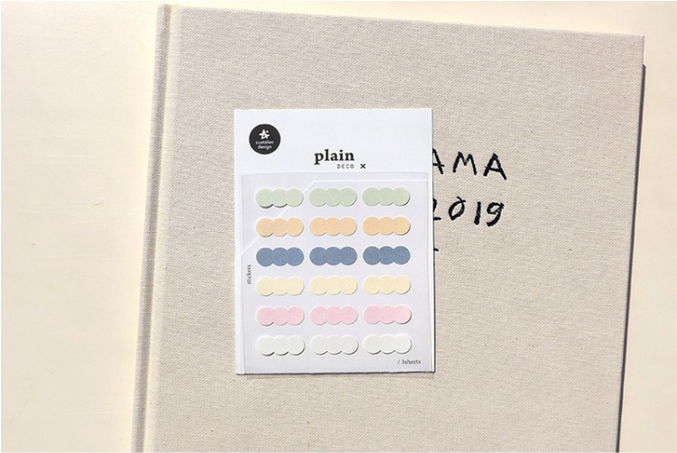 Suatelier Sticker — Plain.71 — with packaging