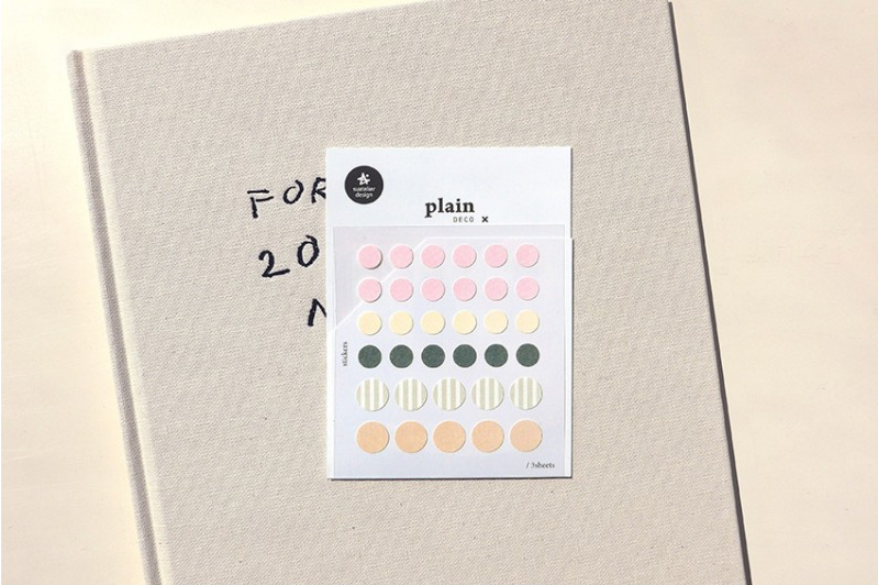 Suatelier Sticker — Plain.70 — with packaging