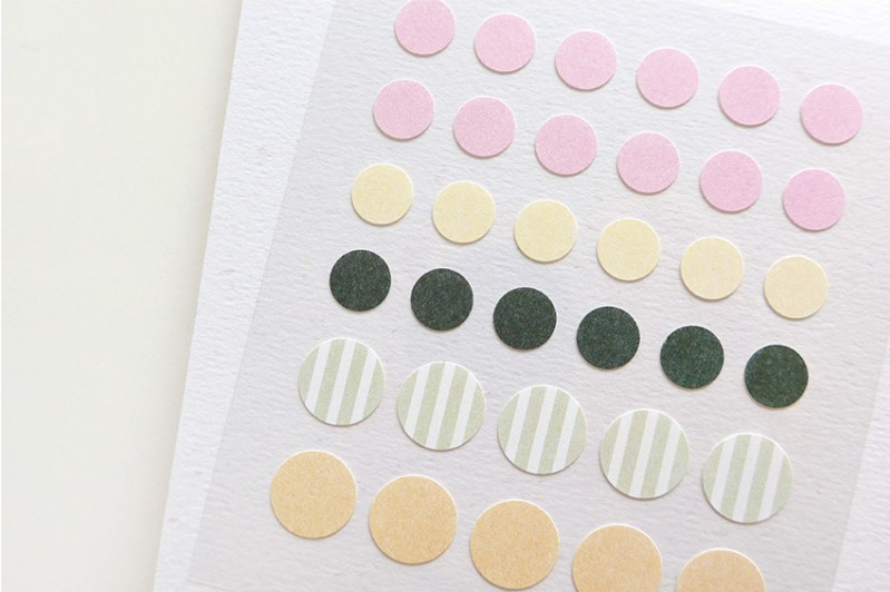 Suatelier Sticker — Plain.70 — applied in a journal