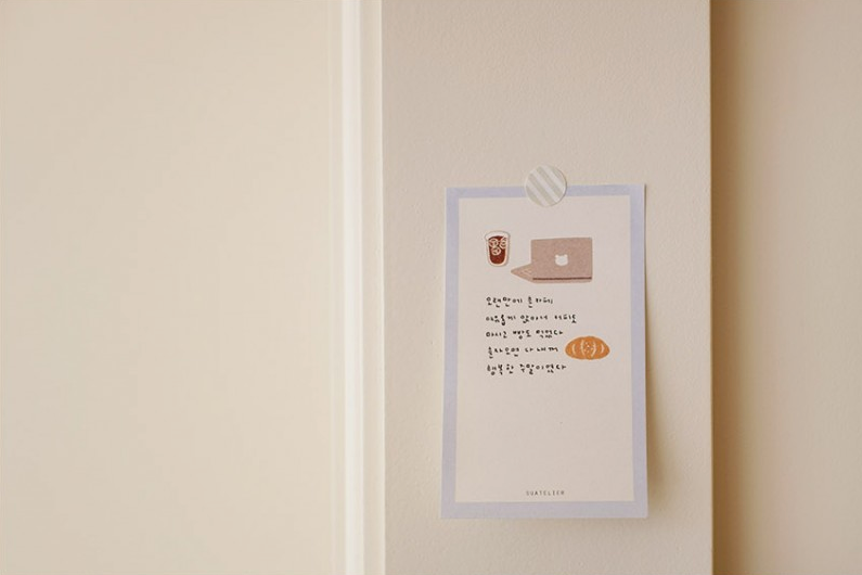 Suatelier Sticker — Small Happiness — close-up
