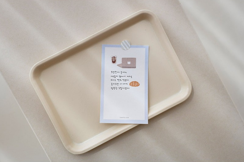 Suatelier Sticker — Small Happiness — applied in a journal