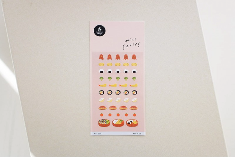Suatelier Sticker Mini Series Food.05 — Bento — with packaging