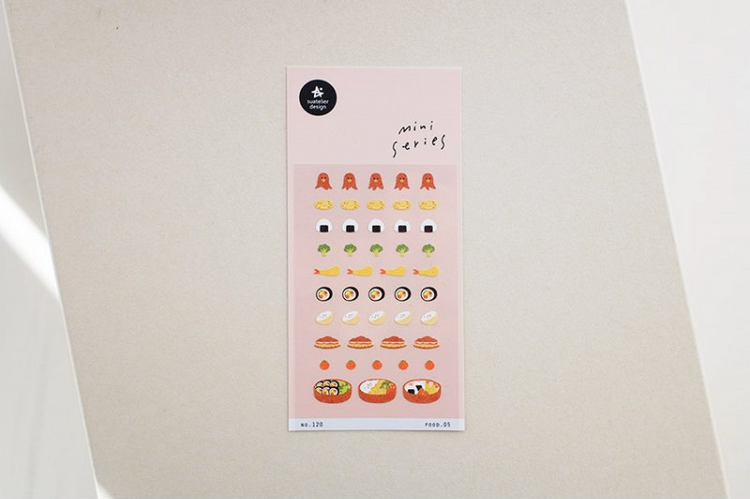 Suatelier Sticker Mini Series Food.05 — Bento — with packaging