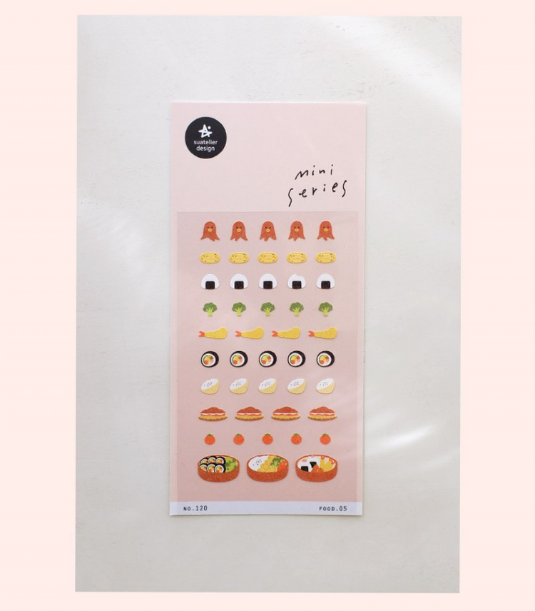 Suatelier Sticker Mini Series Food.05 — Bento — sticker detail