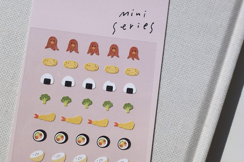 Suatelier Sticker Mini Series Food.05 — Bento — with packaging